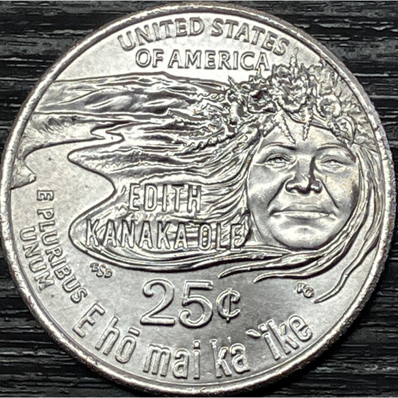 2023-D Edith Kanaka'ole Quarter/DDO Error on Face & Motto/Collectible - Picture 6 of 16